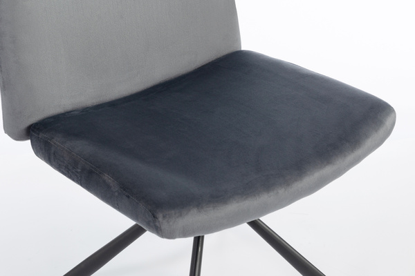 HOKER HR150 PAJĄK GRAFITOWY WELUR CZARNA PODSTAWA