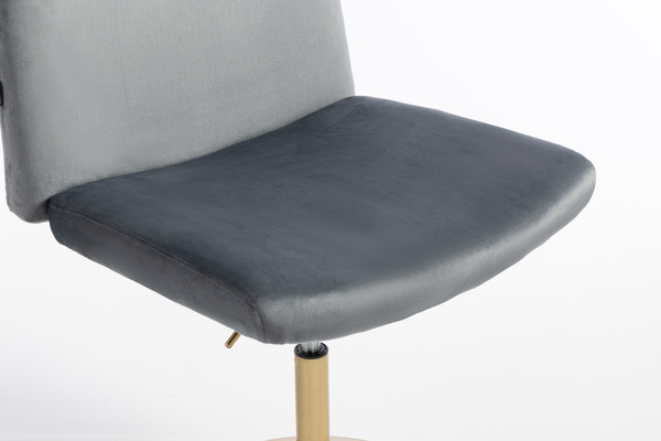 HOKER HR150N GRAFITOWY WELUR ZŁOTA PODSTAWA