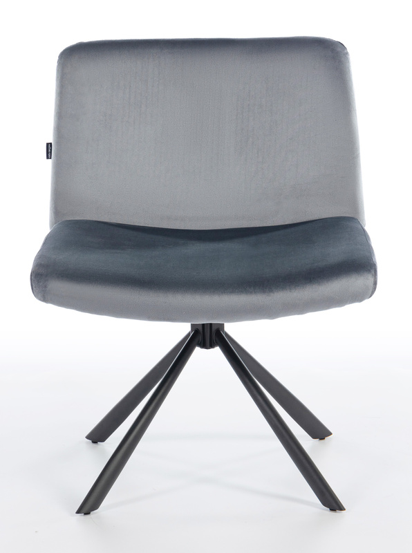 HOKER HR150 PAJĄK GRAFITOWY WELUR CZARNA PODSTAWA