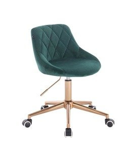 HOKER HR1054K BUTELKOWA ZIELEŃ WELUR ZŁOTY