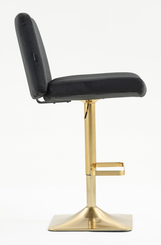 HOKER HR150KW CZARNY WELUR ZŁOTA PODSTAWA