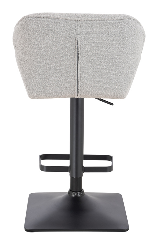 FOTEL HR111KW SZARY BARANEK CZARNA PODSTAWA