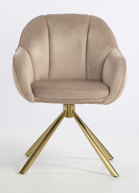 HOKER HR2055 LATTE WELUR ZŁOTY PAJĄK