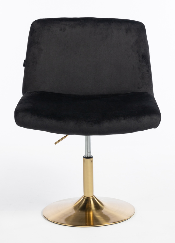 HOKER HR150N CZARNY WELUR ZŁOTA PODSTAWA