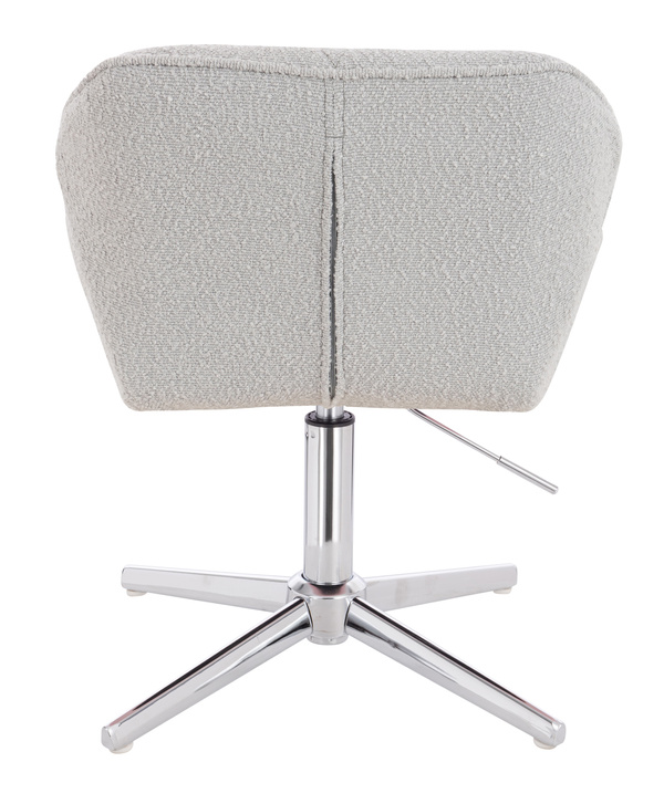 FOTEL HR111CROSS SZARY BARANEK CHROMOWANA PODSTAWA