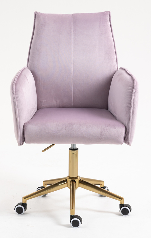 FOTEL HR280K WRZOSOWY WELUR ZŁOTA PODSTAWA