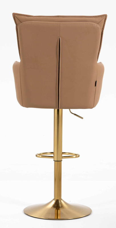 HOKER HR250W KARMELOWY EKOSKÓRA PREMIUM SOFT ZŁOTA PODSTAWA