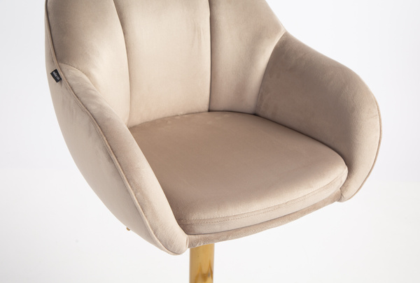 HOKER HR2055KW LATTE WELUR ZŁOTA PODSTAWA