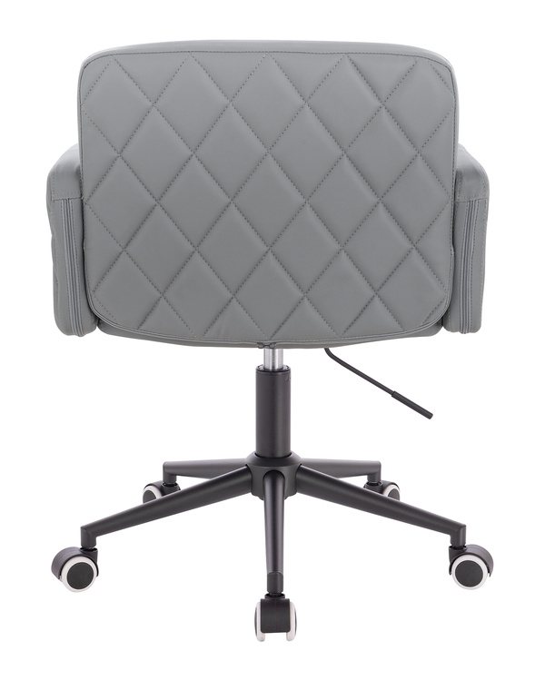 FOTEL HR802K SZARY CZARNA PODSTAWA