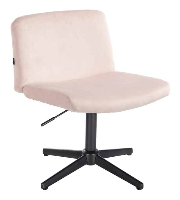 HOKER HR150CROSS PUDROWY RÓŻ WELUR CZARNA PODSTAWA