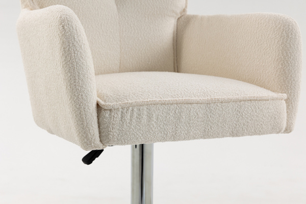 HOKER HR250W KREMOWY BARANEK CHROMOWANA PODSTAWA