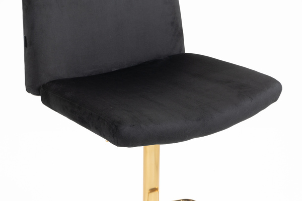 HOKER HR150W CZARNY WELUR ZŁOTA PODSTAWA