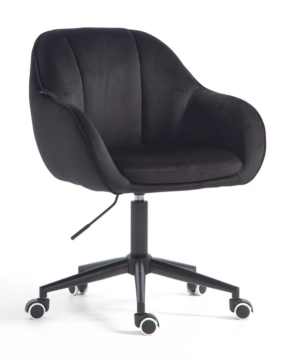 HOKER HR2055K CZARNY WELUR CZARNA PODSTAWA