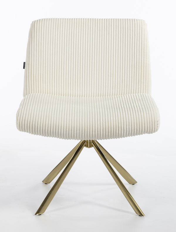 HOKER HR150 PAJĄK BIAŁY SZTRUKS ZŁOTA PODSTAWA