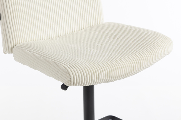 HOKER HR150KW BIAŁY SZTRUKS CZARNA PODSTAWA