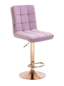 FOTEL HR7009W WRZOSOWY WELUR ZŁOTA PODSTAWA