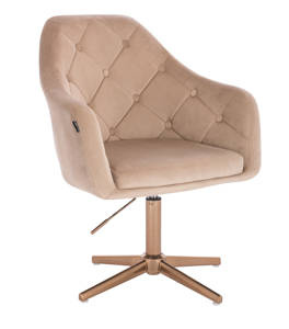 HOKER HR831CROSS LATTE WELUR ZŁOTA PODSTAWA