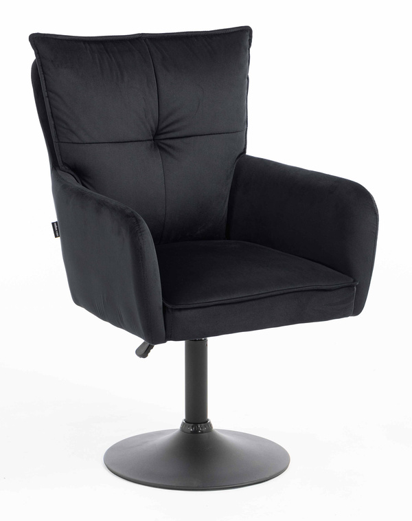 HOKER HR250N CZARNY WELUR  CZARNA PODSTAWA