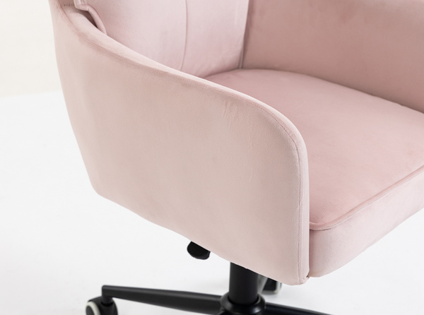 HOKER HR250K PUDROWY RÓŻ WELUR  CZARNA PODSTAWA