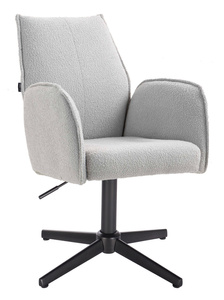 FOTEL HR280CROSS SZARY BARANEK CZARNA PODSTAWA