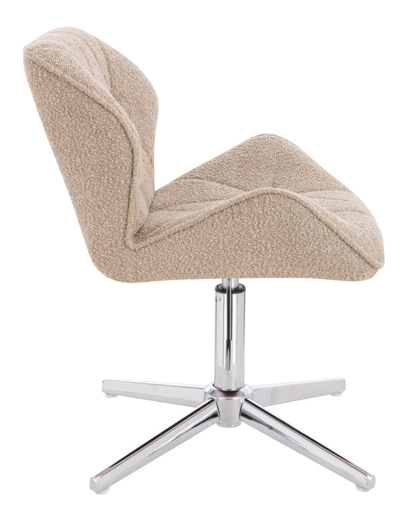 FOTEL HR111CROSS LATTE BARANEK CHROMOWANA PODSTAWA