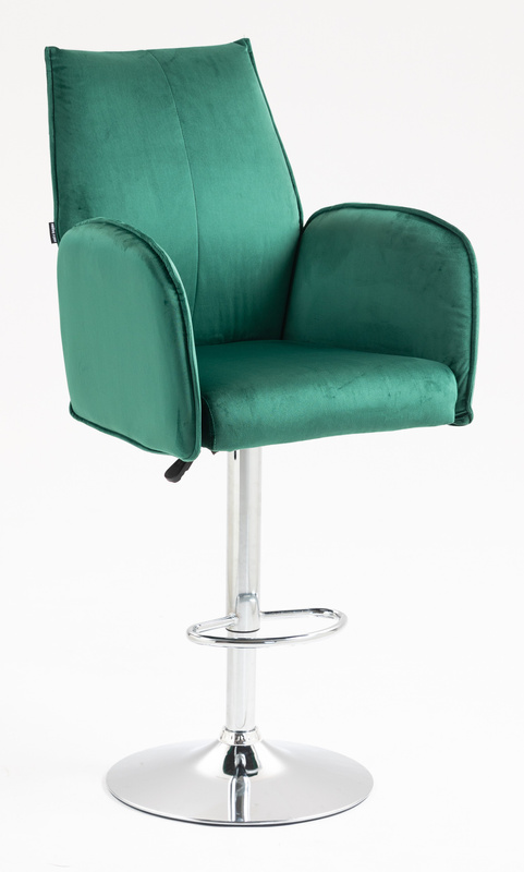 FOTEL HR280W BUTELKOWA ZIELEŃ WELUR CHROMOWANA PODSTAWA