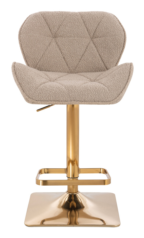 FOTEL HR111KW LATTE BARANEK ZŁOTA PODSTAWA