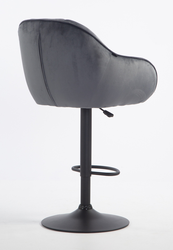 HOKER HR2055W GRAFITOWY WELUR CZARNA PODSTAWA