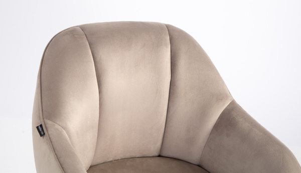 HOKER HR2055K LATTE WELUR CHROMOWANA PODSTAWA