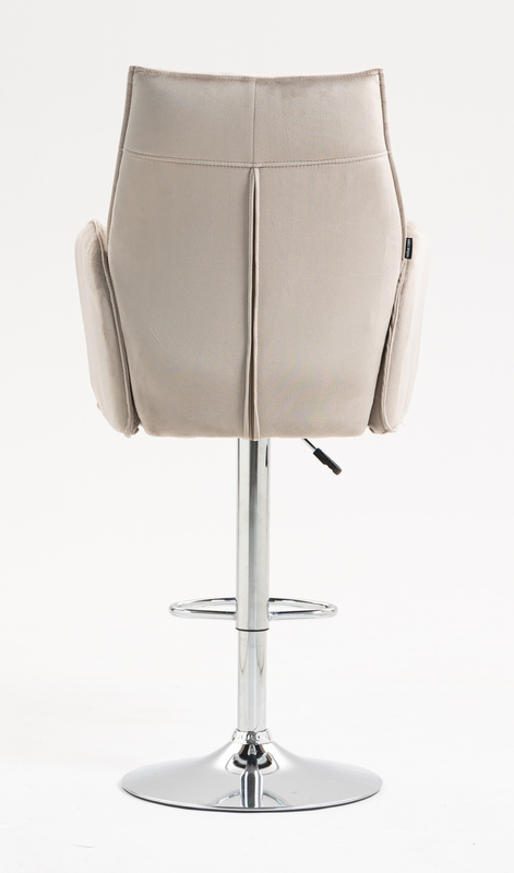 FOTEL HR280W LATTE WELUR CHROMOWANA PODSTAWA