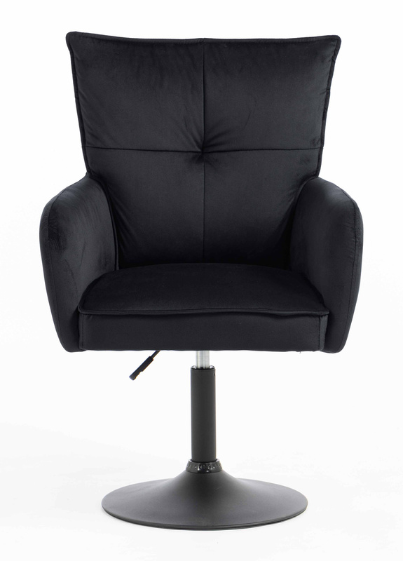 HOKER HR250N CZARNY WELUR  CZARNA PODSTAWA