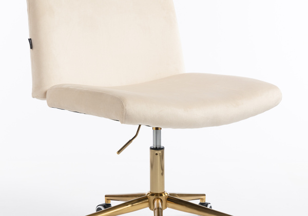 HOKER HR150K KREMOWY WELUR ZŁOTA PODSTAWA