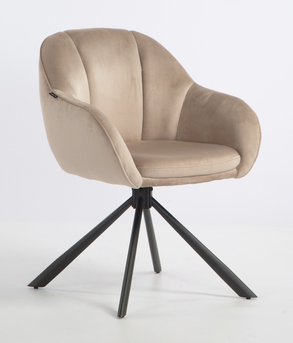 HOKER HR2055 LATTE WELUR CZARNY PAJĄK