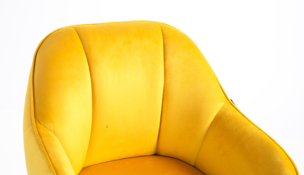 HOKER HR2055K ŻÓŁTY WELUR ZŁOTA PODSTAWA