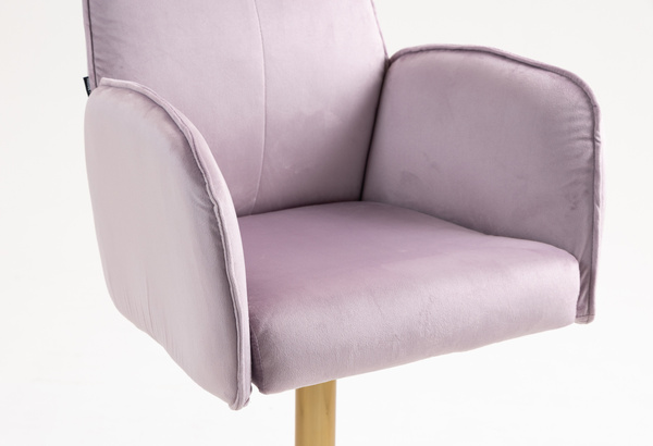 FOTEL HR280W WRZOSOWY WELUR ZŁOTA PODSTAWA