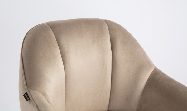 HOKER HR2055W LATTE WELUR CZARNA PODSTAWA