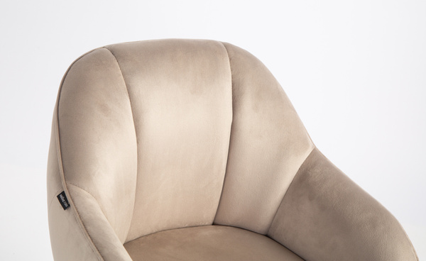 HOKER HR2055N LATTE WELUR ZŁOTA PODSTAWA