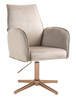 FOTEL HR280CROSS LATTE WELUR ZŁOTA PODSTAWA