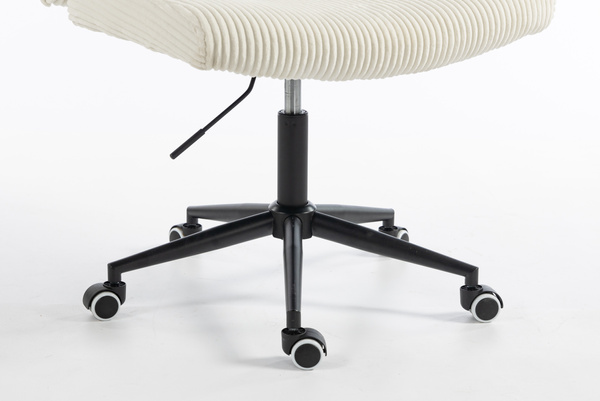 HOKER HR150K BIAŁY SZTRUKS CZARNA PODSTAWA