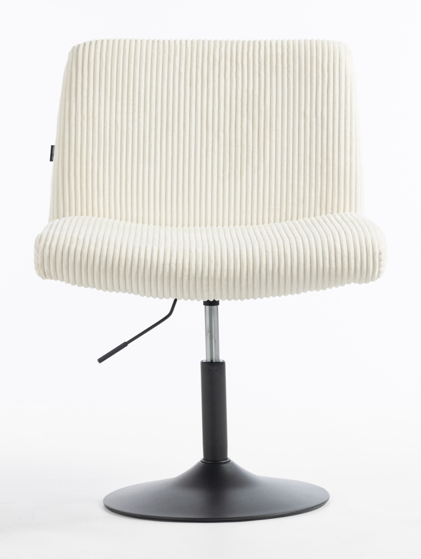 HOKER HR150N BIAŁY SZTRUKS CZARNA PODSTAWA