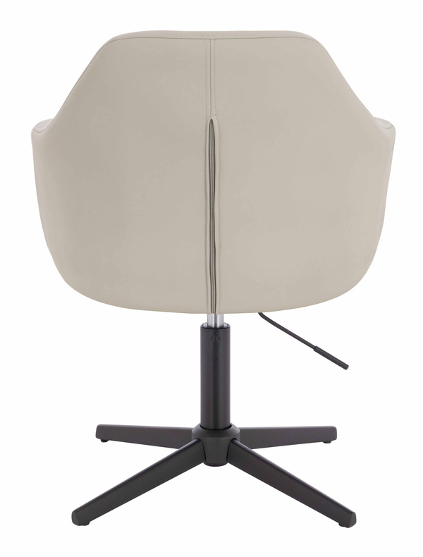 HOKER HR831CROSS ECRU EKOSKÓRA PREMIUM SOFT CZARNA PODSTAWA