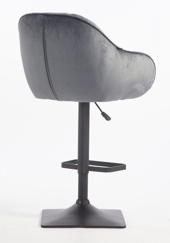 HOKER HR2055KW GRAFITOWY WELUR CZARNA PODSTAWA