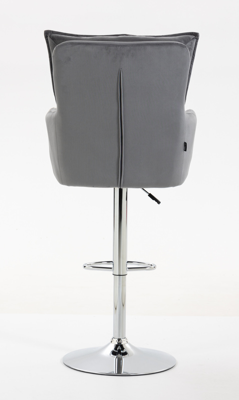 HOKER HR250W GRAFITOWY WELUR  CHROMOWANA PODSTAWA