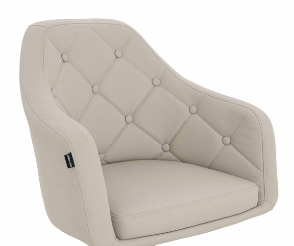 HOKER HR831K ECRU EKOSKÓRA PREMIUM SOFT ZŁOTA PODSTAWA