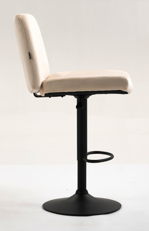 HOKER HR150W KREMOWY WELUR CZARNA PODSTAWA