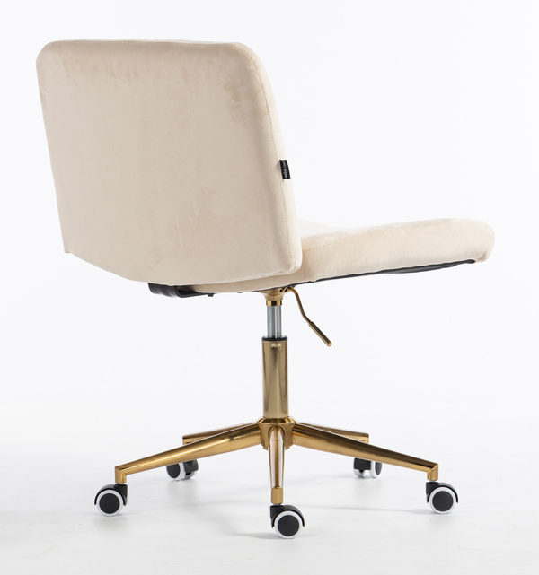 HOKER HR150K KREMOWY WELUR ZŁOTA PODSTAWA