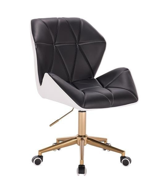 HOKER HR212K CZARNO-BIAŁY ZŁOTA PODSTAWA