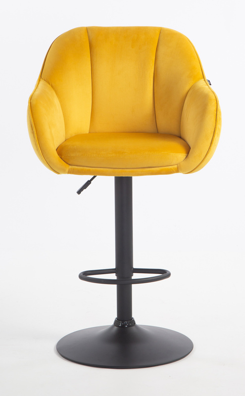 HOKER HR2055W ŻÓŁTY WELUR CZARNA PODSTAWA