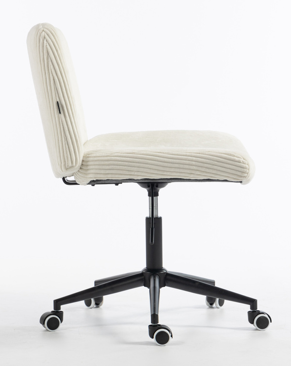 HOKER HR150K BIAŁY SZTRUKS CZARNA PODSTAWA