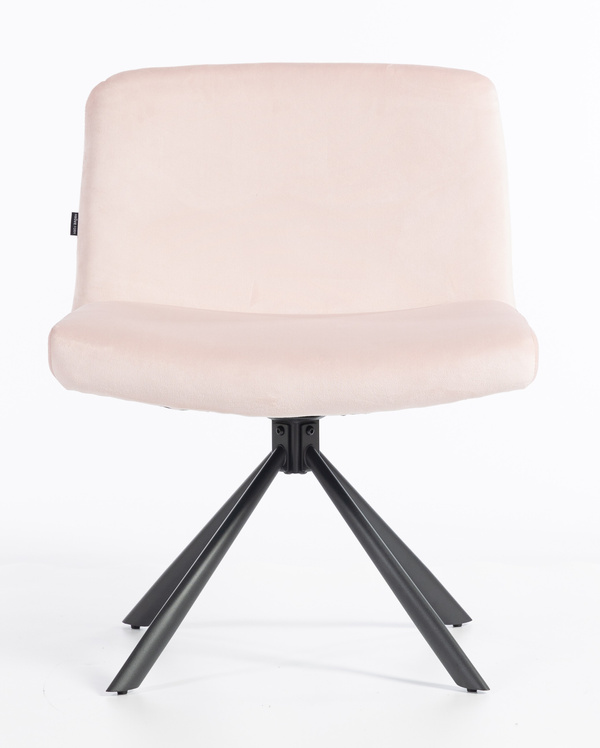 HOKER HR150 PAJĄK PUDROWY RÓŻ WELUR CZARNA PODSTAWA